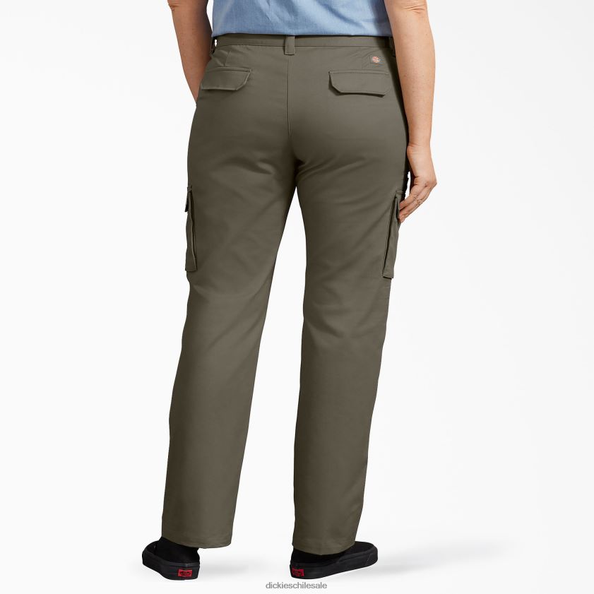 regular mujer pantalones cargo elásticos plus de ajuste relajado Dickies vestir X4H0F1909