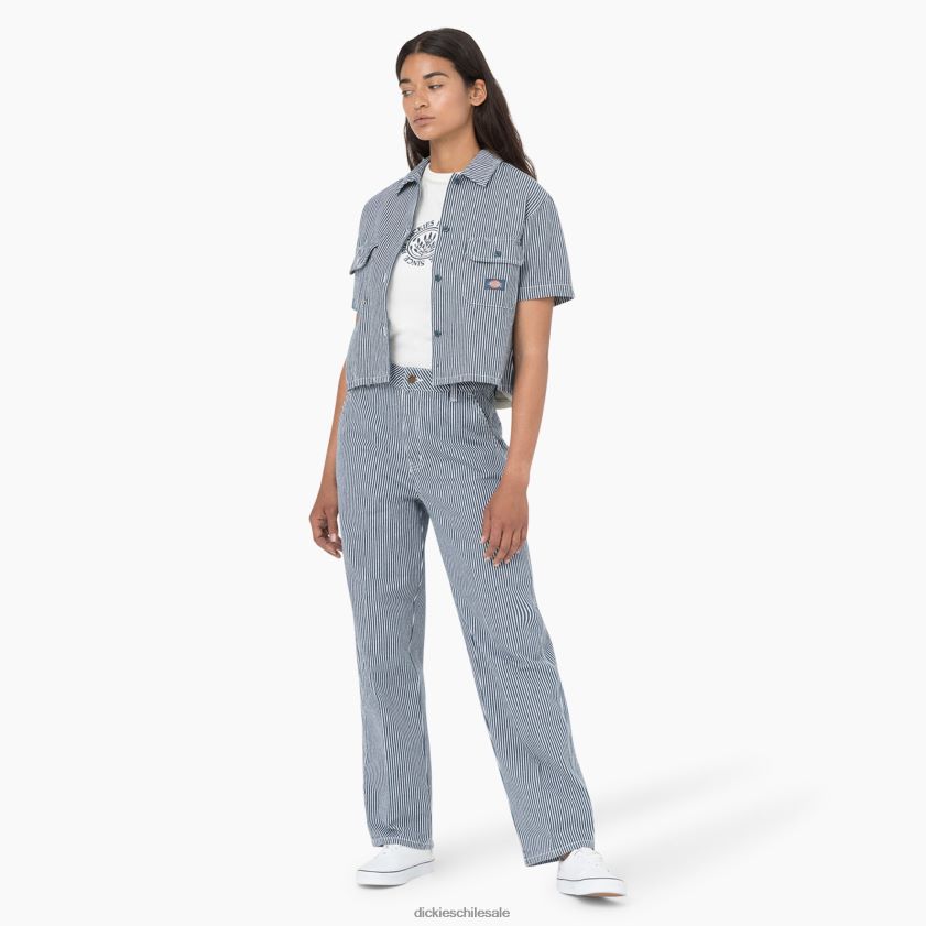 regular mujer pantalones con rayas de nogal Dickies vestir X4H0F1778