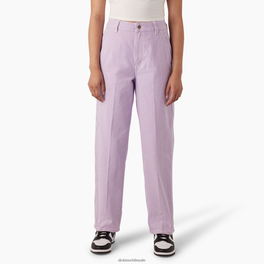 regular mujer pantalones con rayas de nogal Dickies vestir X4H0F1779