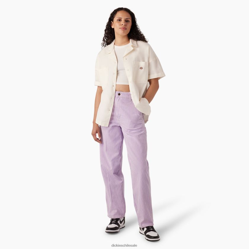 regular mujer pantalones con rayas de nogal Dickies vestir X4H0F1779