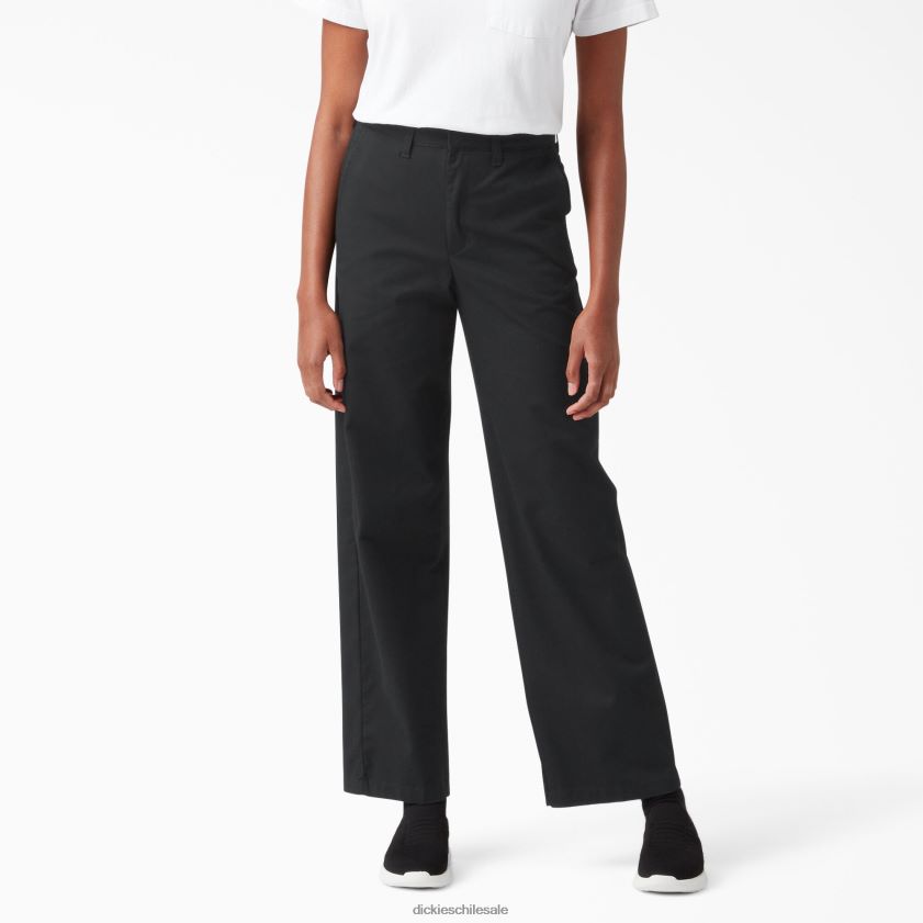 regular mujer pantalones de sarga de pierna ancha y tiro alto Dickies vestir X4H0F1842
