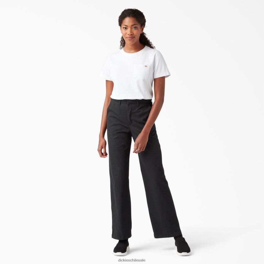 regular mujer pantalones de sarga de pierna ancha y tiro alto Dickies vestir X4H0F1842