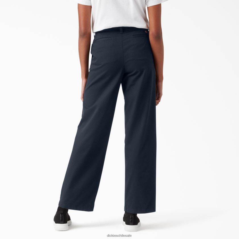 regular mujer pantalones de sarga de pierna ancha y tiro alto Dickies vestir X4H0F1843