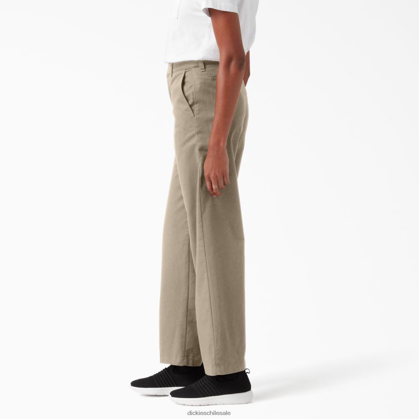 regular mujer pantalones de sarga de pierna ancha y tiro alto Dickies vestir X4H0F1844