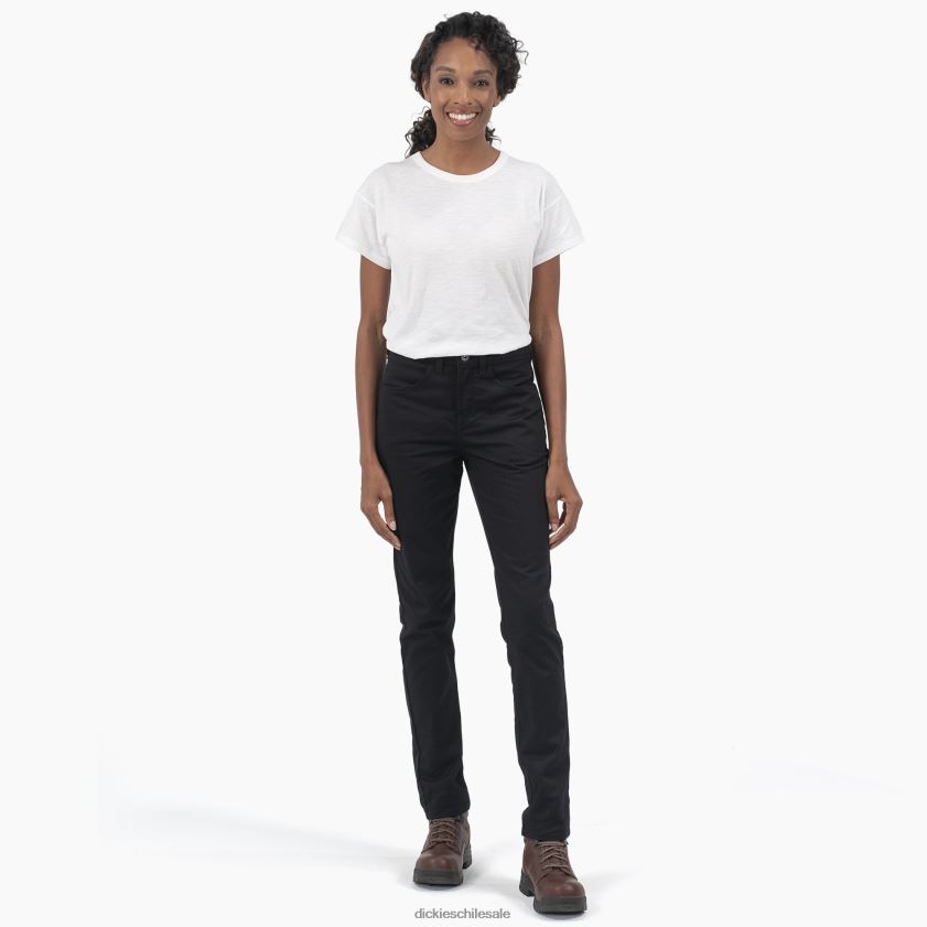 regular mujer pantalones pitillo de sarga de tiro alto Dickies vestir X4H0F1849