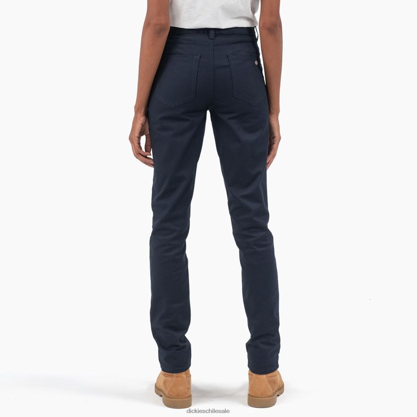 regular mujer pantalones pitillo de sarga de tiro alto Dickies vestir X4H0F1850