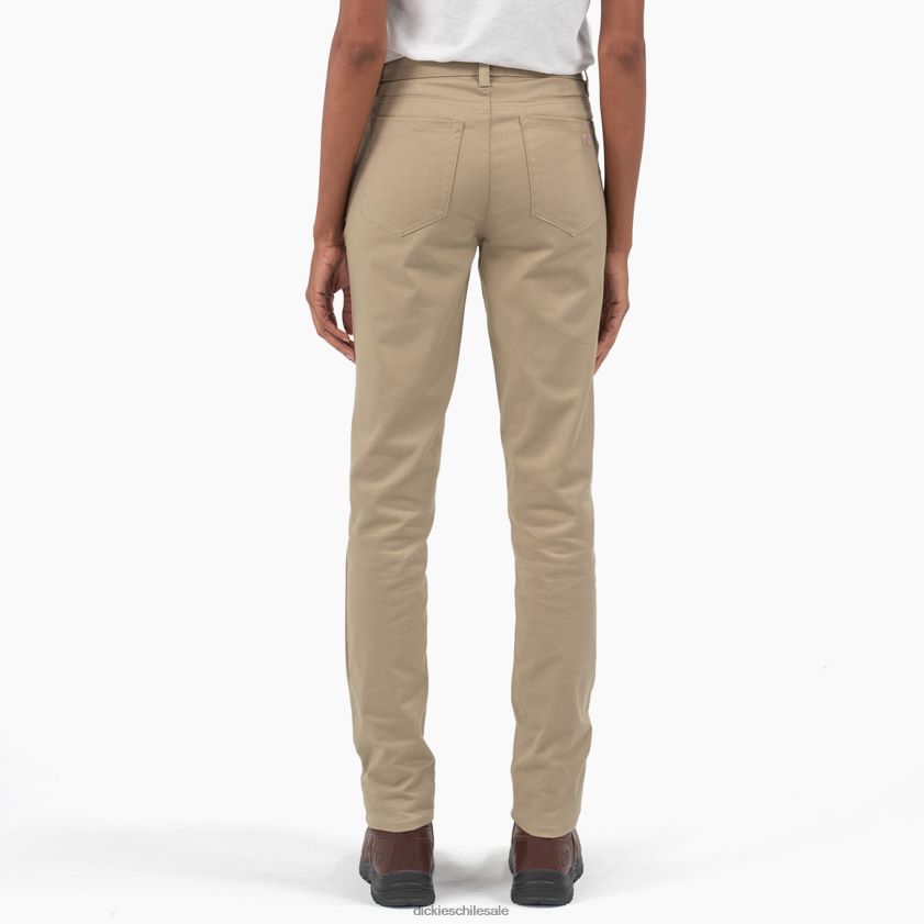 regular mujer pantalones pitillo de sarga de tiro alto Dickies vestir X4H0F1851