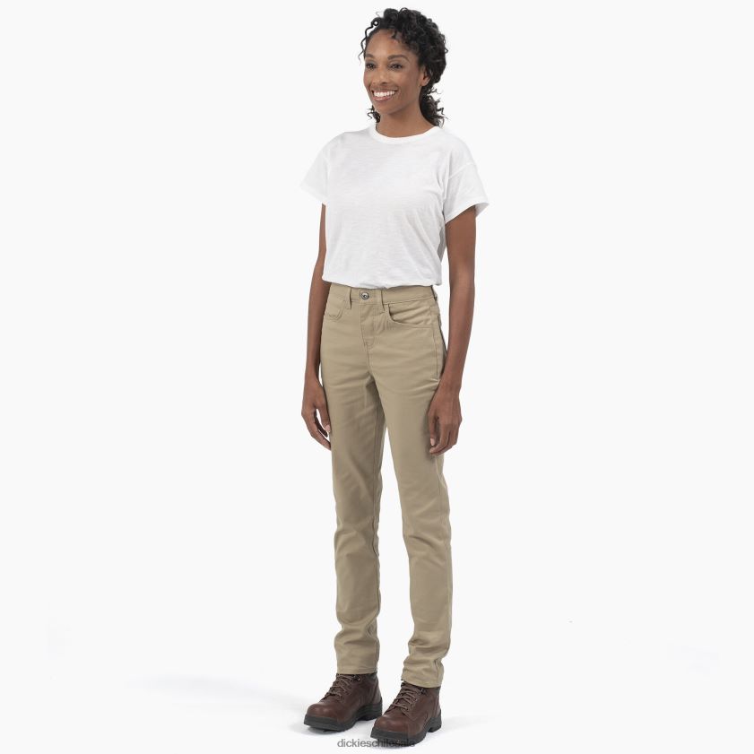 regular mujer pantalones pitillo de sarga de tiro alto Dickies vestir X4H0F1851