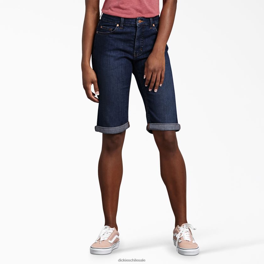 azul índigo aclarado (rnb) mujer bermudas de forma perfecta 11" Dickies vestir X4H0F2259 azul índigo aclarado (rnb) mujer bermudas de forma perfecta 11" Dickies vestir X4H0F2259