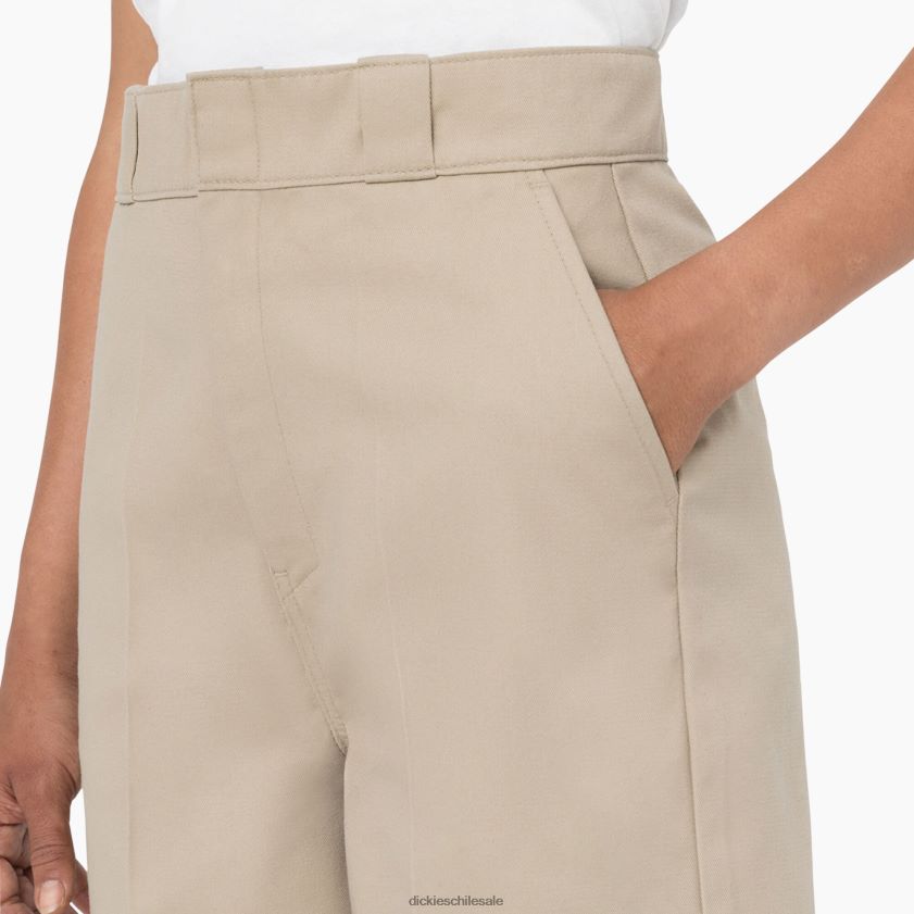 caqui (kh) mujer pantalones cortos fénix 4\" Dickies vestir X4H0F2223