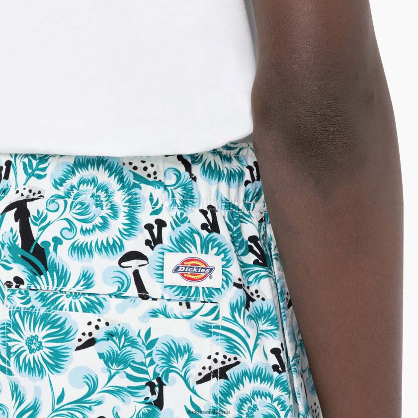 estampado floral azul (gg2) hombres shorts roseburg 7\" Dickies vestir X4H0F479