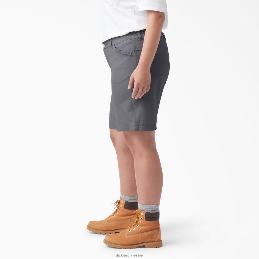 gris grafito (ga) mujer además de pantalones cortos de refrigeración 9\" Dickies vestir X4H0F1615