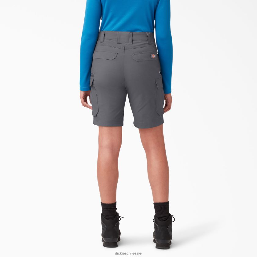 gris grafito (ga) mujer pantalón corto temp-iq 365 9\" Dickies vestir X4H0F1613