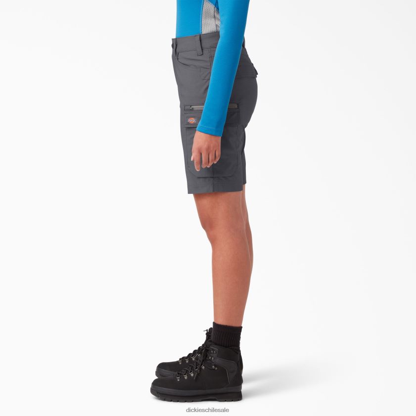gris grafito (ga) mujer pantalón corto temp-iq 365 9\" Dickies vestir X4H0F1613