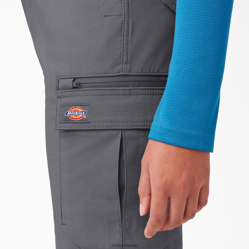 gris grafito (ga) mujer pantalón corto temp-iq 365 9\" Dickies vestir X4H0F1613