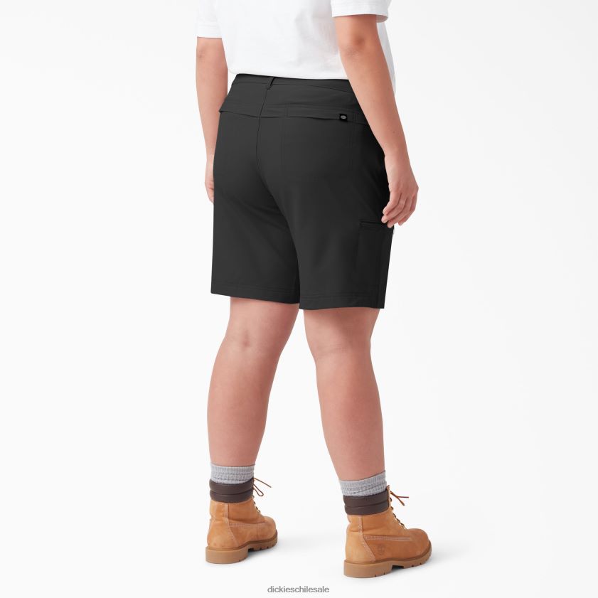 negro (negro) mujer además de pantalones cortos de refrigeración 9\" Dickies vestir X4H0F1614