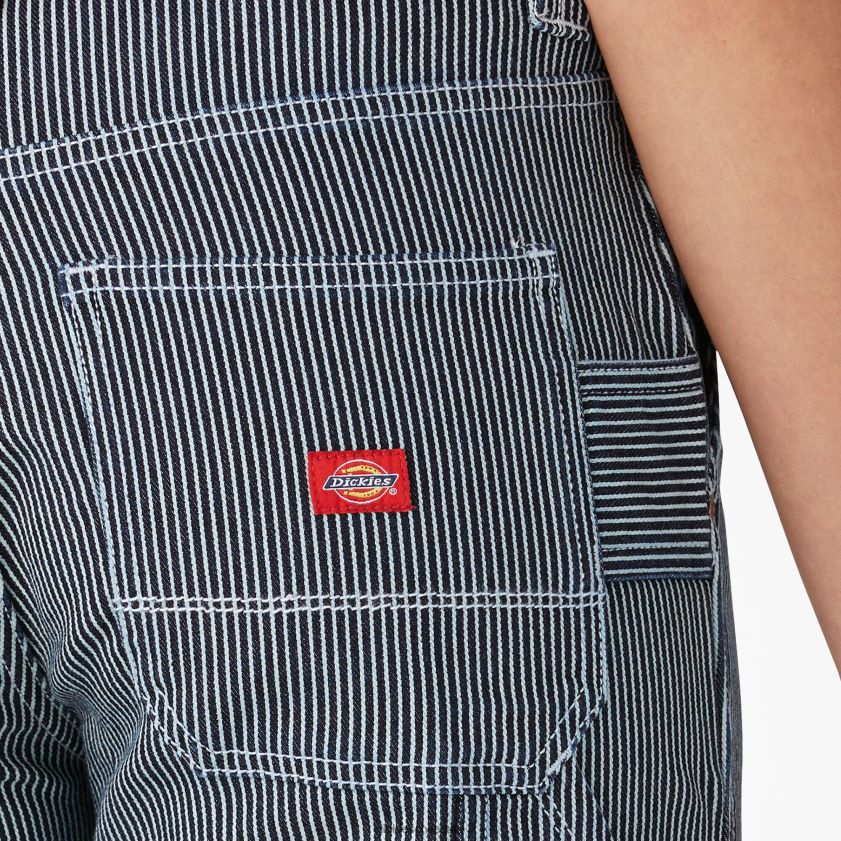 regular mujer pantalones cortos de carpintero con rayas de nogal 11\" Dickies vestir X4H0F2266