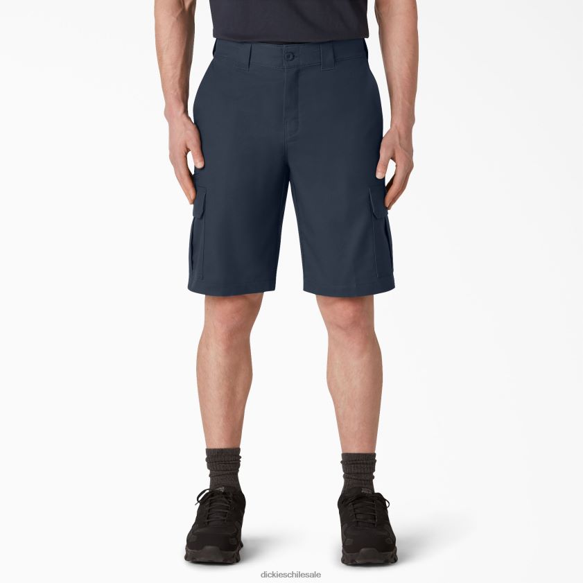 azul marino oscuro (dn) hombres pantalones cortos de carga de cintura activa de enfriamiento 11 " Dickies vestir X4H0F368