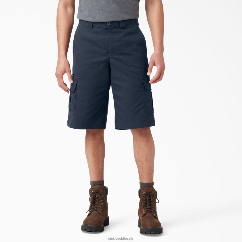 azul marino oscuro (dn) hombres shorts cargo de ajuste relajado 13" Dickies vestir X4H0F362