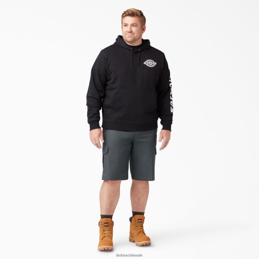 gris carbón (ch) hombres pantalones cortos de carga de cintura activa de enfriamiento 11 \" Dickies vestir X4H0F367