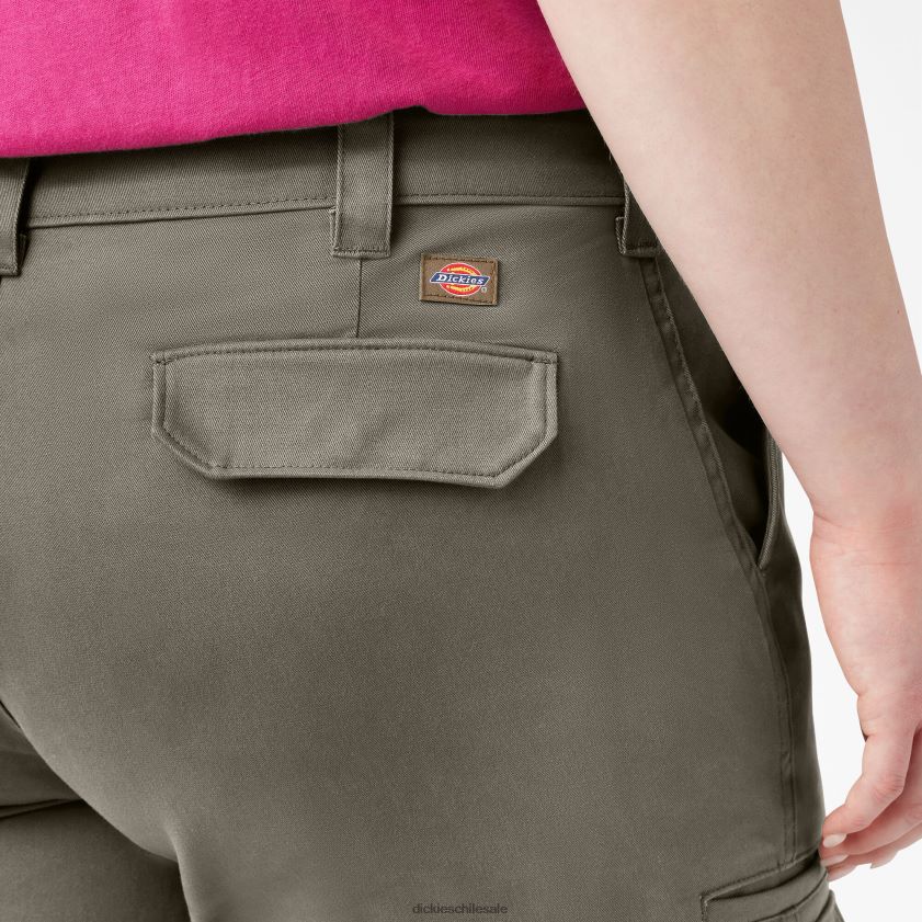 hoja de uva (ge) mujer pantalones cortos tipo cargo con ajuste relajado de 11\" Dickies vestir X4H0F2232