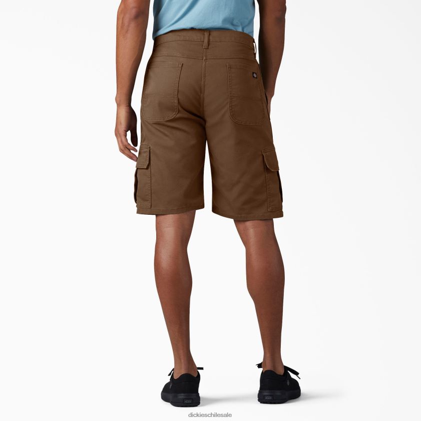 marrón madera lavada a la piedra (stb) hombres shorts cargo de pato de ajuste relajado 11\" Dickies vestir X4H0F442