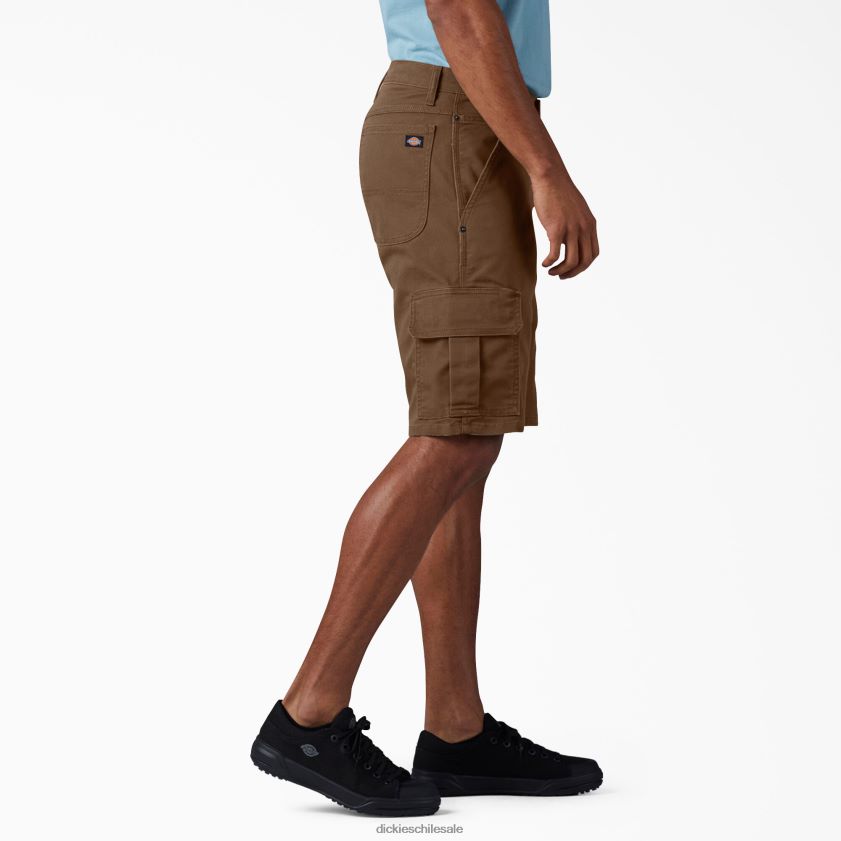 marrón madera lavada a la piedra (stb) hombres shorts cargo de pato de ajuste relajado 11\" Dickies vestir X4H0F442