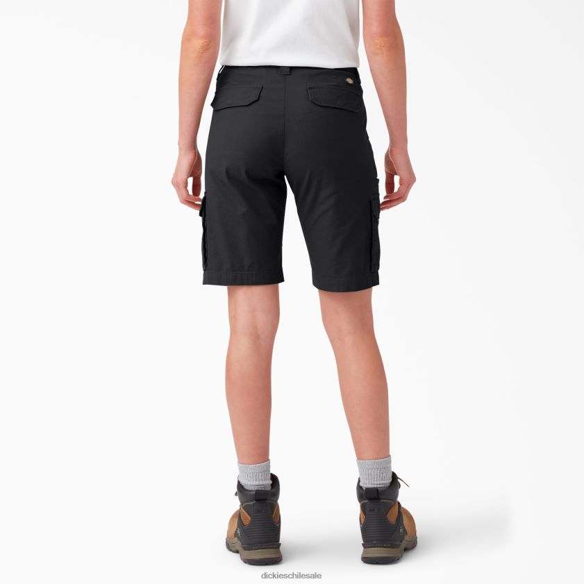 negro (bkx) mujer shorts cargo ripstop 9\" Dickies vestir X4H0F2236