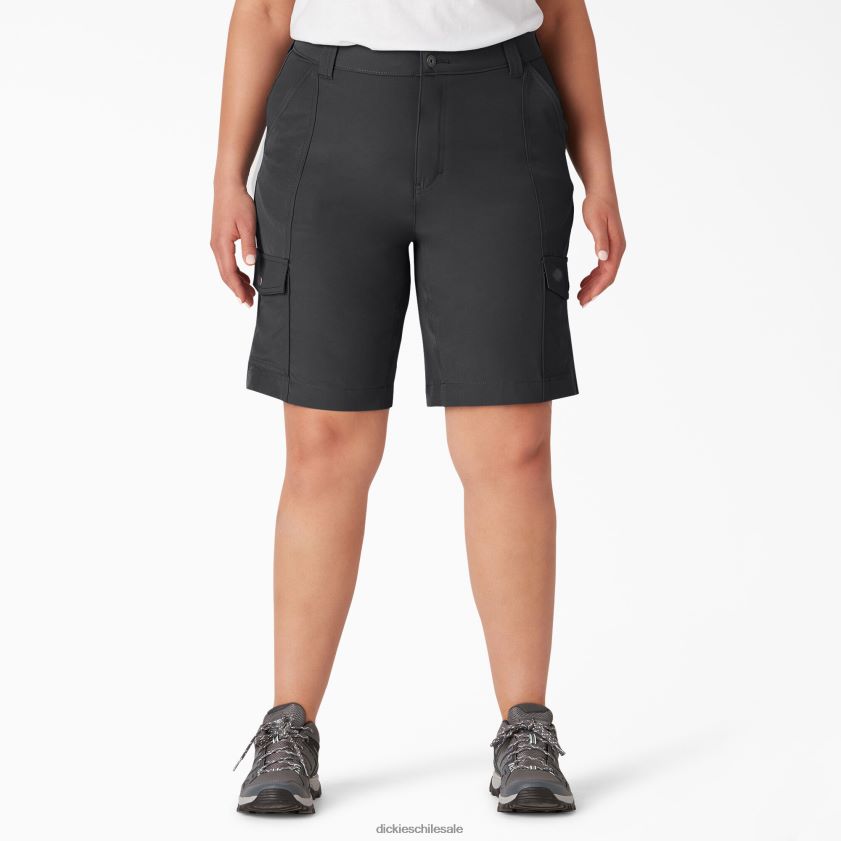 negro (negro) mujer además de pantalones cortos cargo refrigerantes de 10" Dickies vestir X4H0F1651