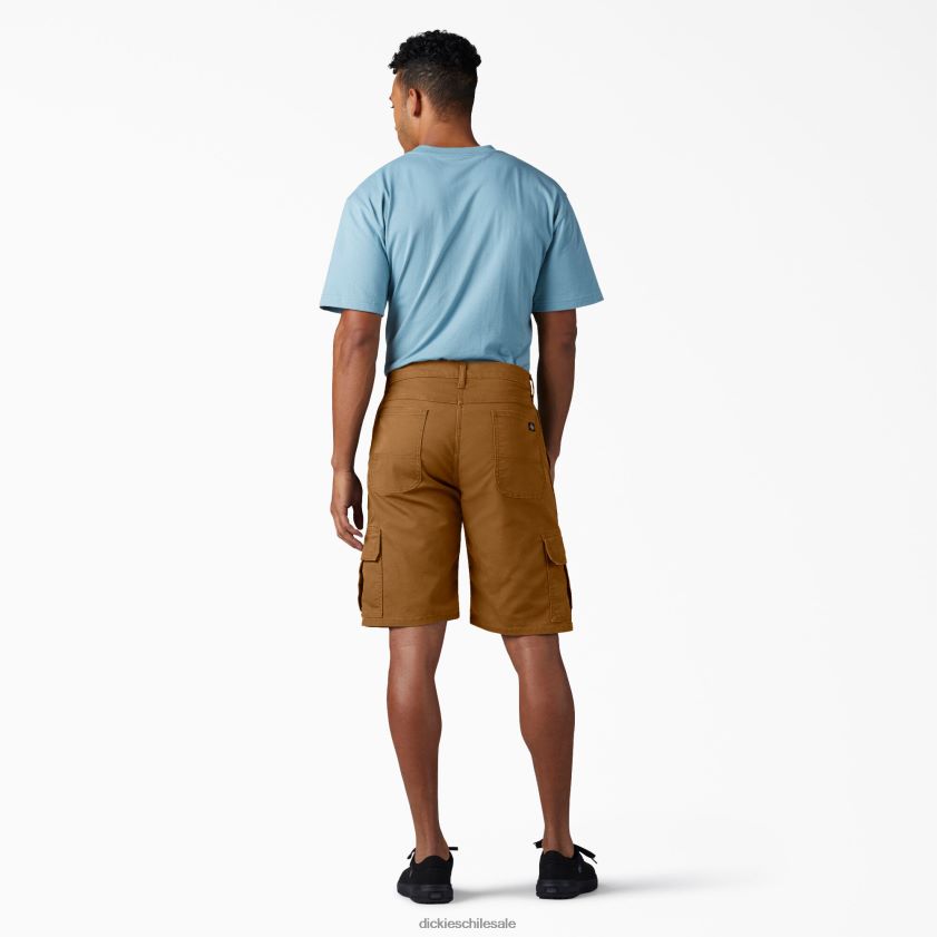 pato marrón lavado a la piedra (sbd) hombres shorts cargo de pato de ajuste relajado 11\" Dickies vestir X4H0F439