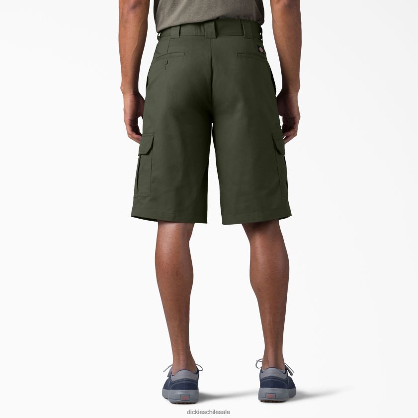 verde oliva (og) hombres shorts cargo de ajuste relajado 13\" Dickies vestir X4H0F365