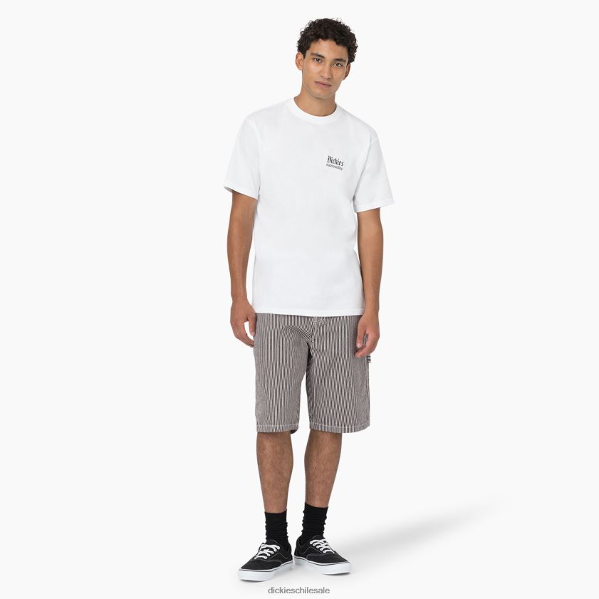 crudo/marrón (eub) hombres pantalones cortos de carpintero de ajuste relajado con rayas de nogal 11\" Dickies vestir X4H0F448