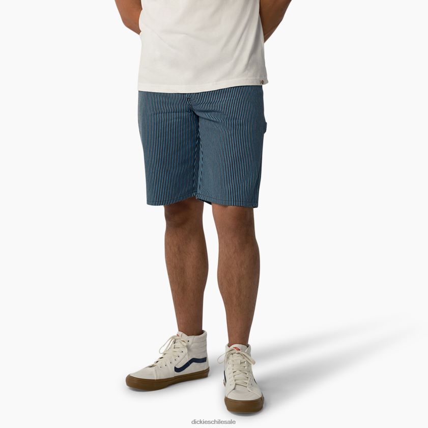 franja de nogal azul/negro (fresno) hombres pantalones cortos de carpintero con rayas de nogal 11" Dickies vestir X4H0F462 franja de nogal azul/negro (fresno) hombres pantalones cortos de carpintero con rayas de nogal 11" Dickies vestir X4H0F462
