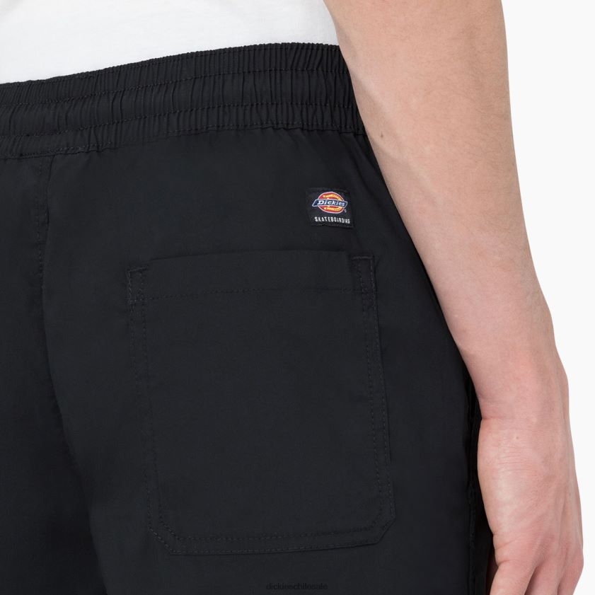 negro (bkx) hombres patineta becas pase pantalones cortos 9\" Dickies vestir X4H0F464