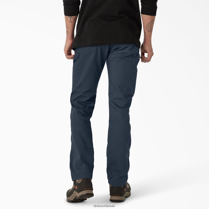 azul marino oscuro lavado a la piedra (sdn) hombres pantalones de carpintero de pato de corte regular Dickies vestir X4H0F94