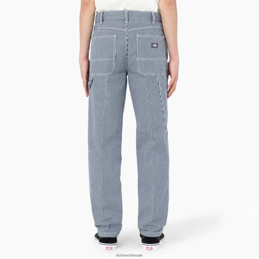 crudo/azul fuerza aérea (eua) hombres pantalones de carpintero con rayas de nogal de garyville Dickies vestir X4H0F156