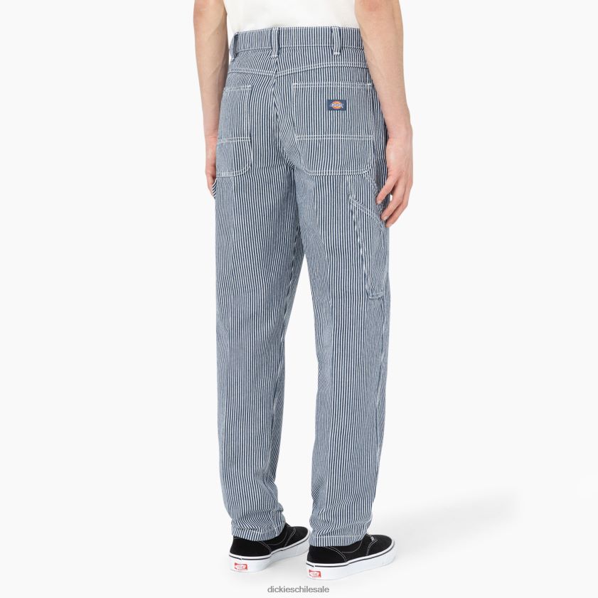 crudo/azul fuerza aérea (eua) hombres pantalones de carpintero con rayas de nogal de garyville Dickies vestir X4H0F156