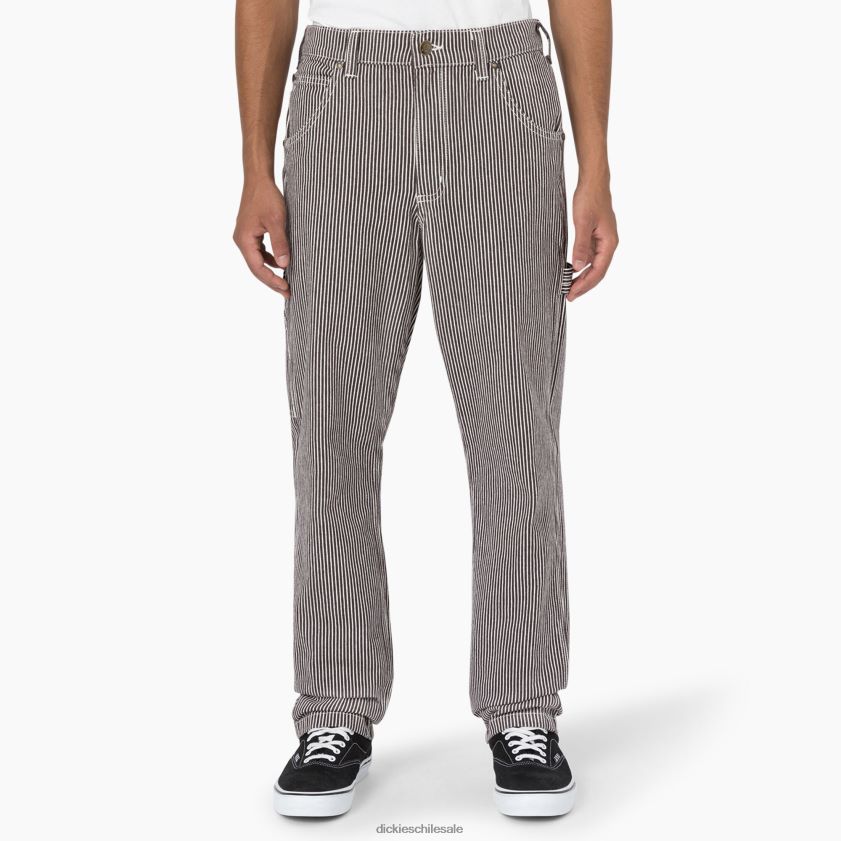crudo/marrón (eub) hombres pantalones de carpintero con rayas de nogal de garyville Dickies vestir X4H0F157 crudo/marrón (eub) hombres pantalones de carpintero con rayas de nogal de garyville Dickies vestir X4H0F157
