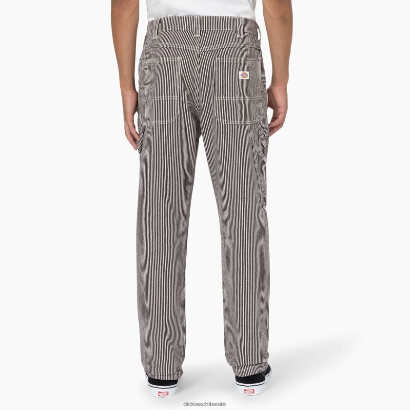 crudo/marrón (eub) hombres pantalones de carpintero con rayas de nogal de garyville Dickies vestir X4H0F157