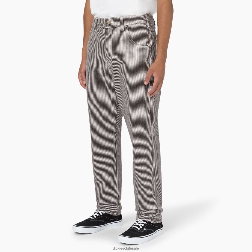 crudo/marrón (eub) hombres pantalones de carpintero con rayas de nogal de garyville Dickies vestir X4H0F157