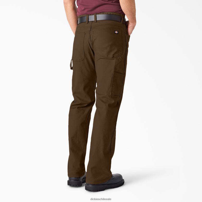 marrón madera enjuagado (rtb) hombres pantalones de carpintero de pato pesado de ajuste relajado Dickies vestir X4H0F91
