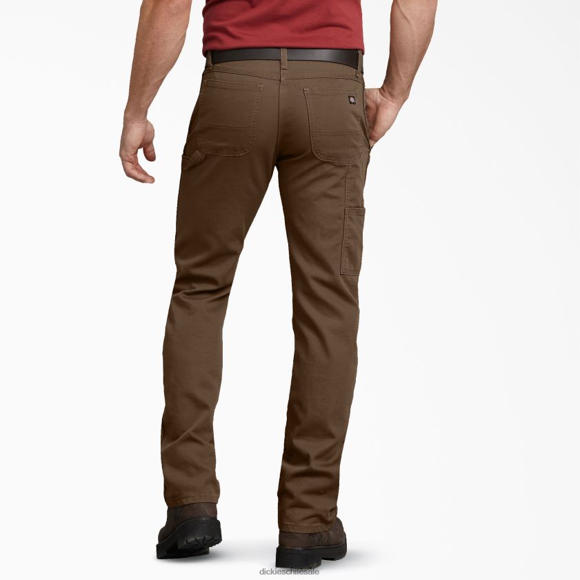 marrón madera lavada a la piedra (stb) hombres pantalones de carpintero de pato de corte regular Dickies vestir X4H0F98