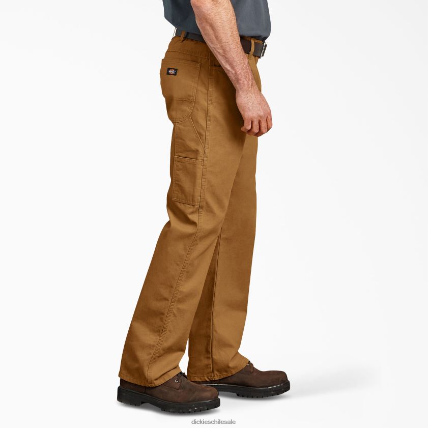 pato marrón enjuagado (rbd) hombres pantalones de carpintero de pato de corte holgado Dickies vestir X4H0F238