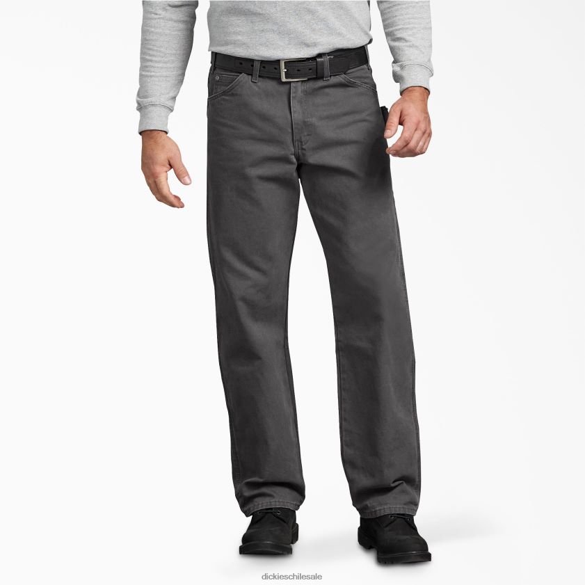 pizarra enjuagada (rsl) hombres pantalones de carpintero de pato lijado de ajuste relajado Dickies vestir X4H0F145