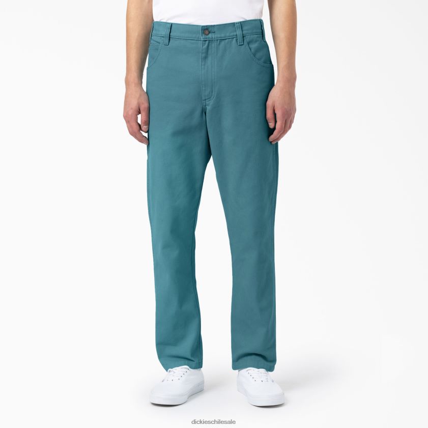 porcelana lavada a la piedra (s2o) hombres pantalones de carpintero de pato lavado a la piedra de corte regular Dickies vestir X4H0F255