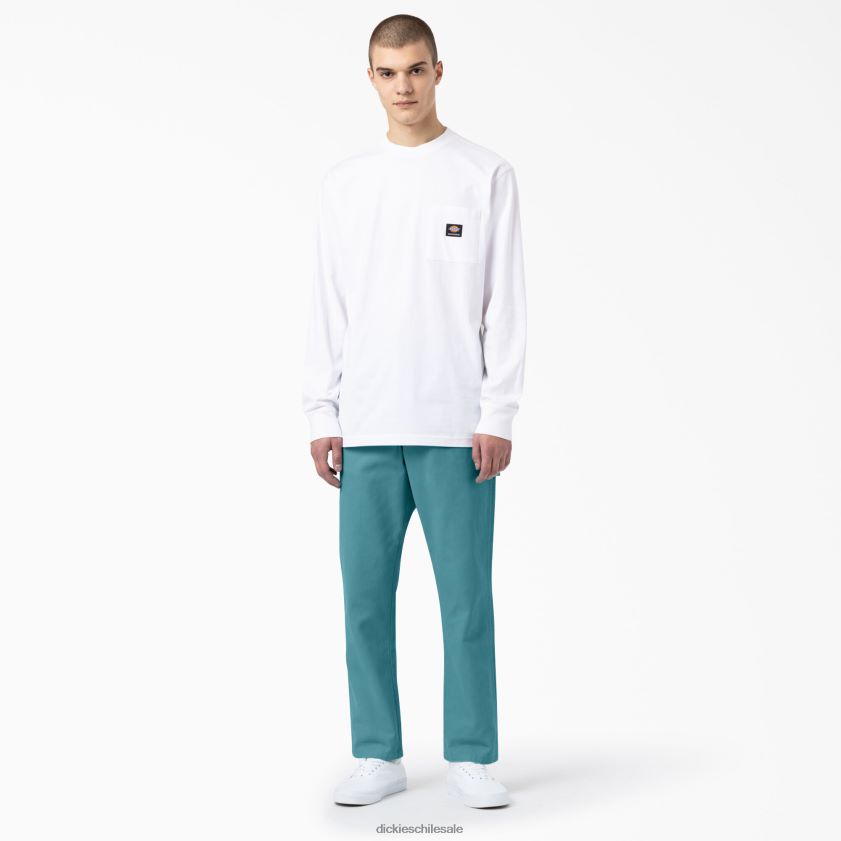 porcelana lavada a la piedra (s2o) hombres pantalones de carpintero de pato lavado a la piedra de corte regular Dickies vestir X4H0F255