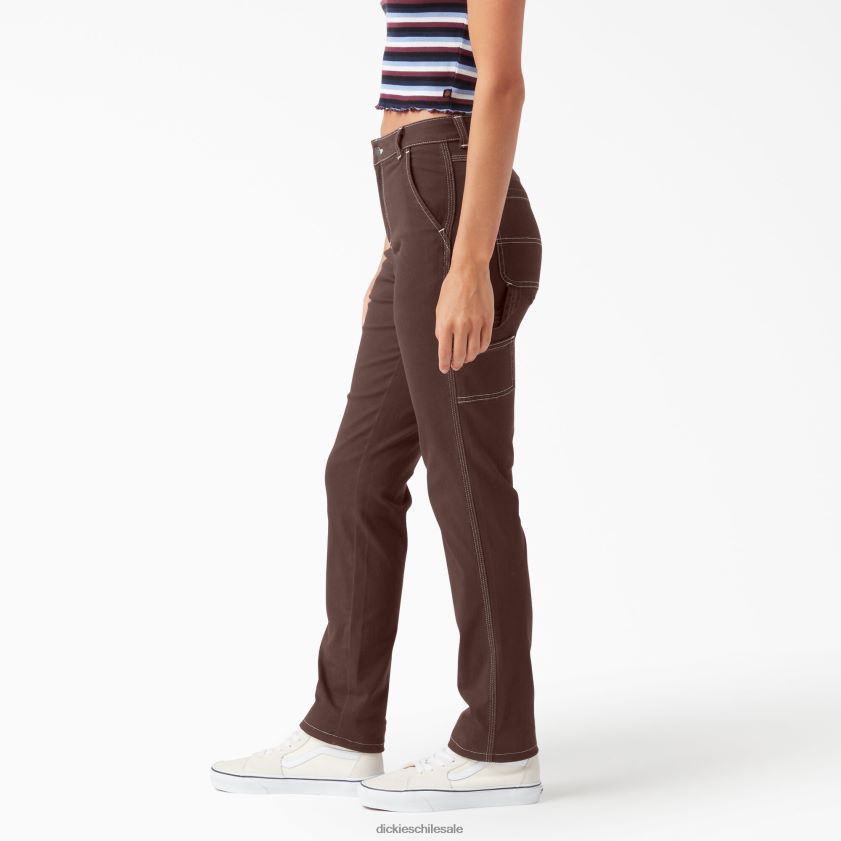 regular mujer pantalones de carpintero con dobladillo enrollado Dickies vestir X4H0F1787