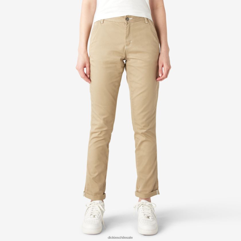 regular mujer pantalones de carpintero con dobladillo enrollado Dickies vestir X4H0F1788