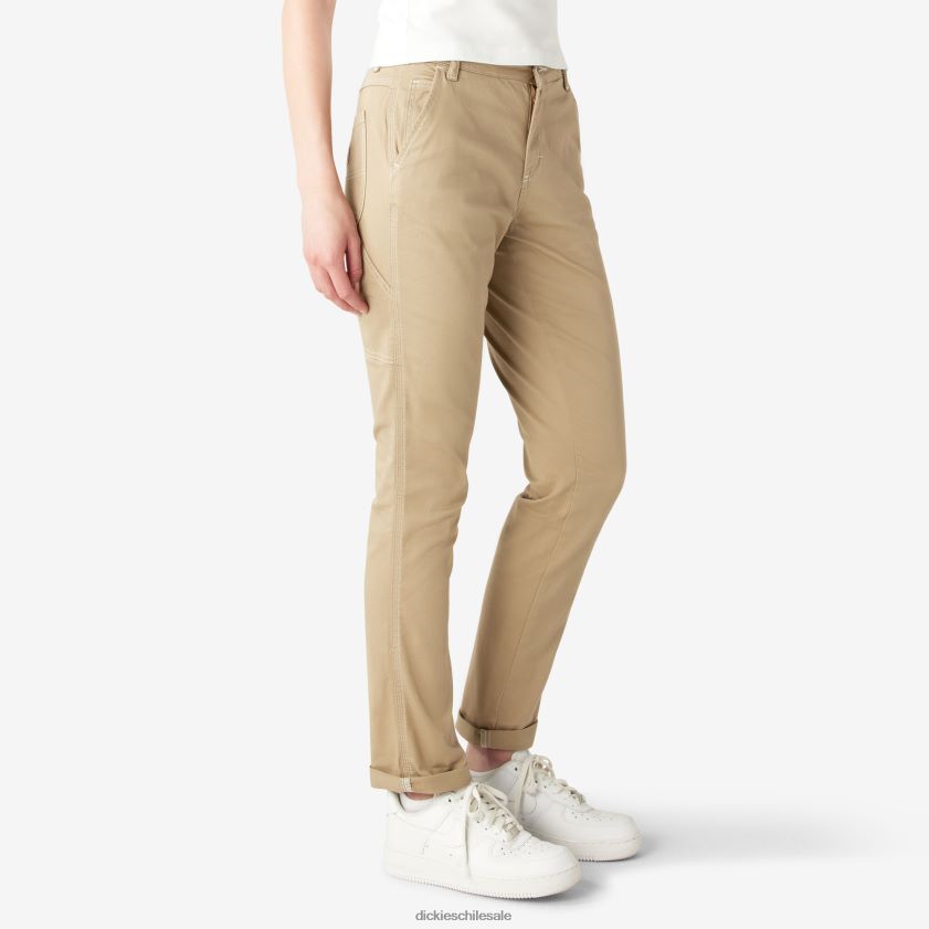 regular mujer pantalones de carpintero con dobladillo enrollado Dickies vestir X4H0F1788