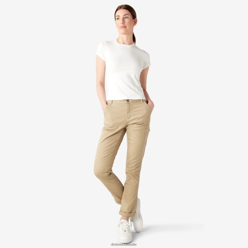 regular mujer pantalones de carpintero con dobladillo enrollado Dickies vestir X4H0F1788